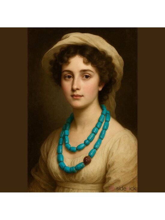 Studio Barse Jewelry - Blue Dyed Coral Studio Barse (Turquoise color) Necklace with Bead